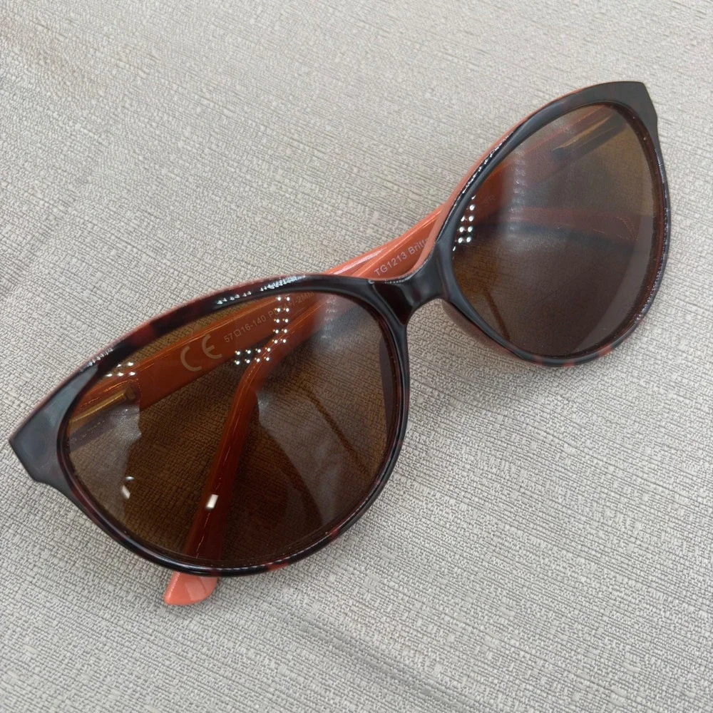 Brittany TG1213 Tortoise Melon Cat Eye Bifocal Reading Sunglasses +1.50 57mm